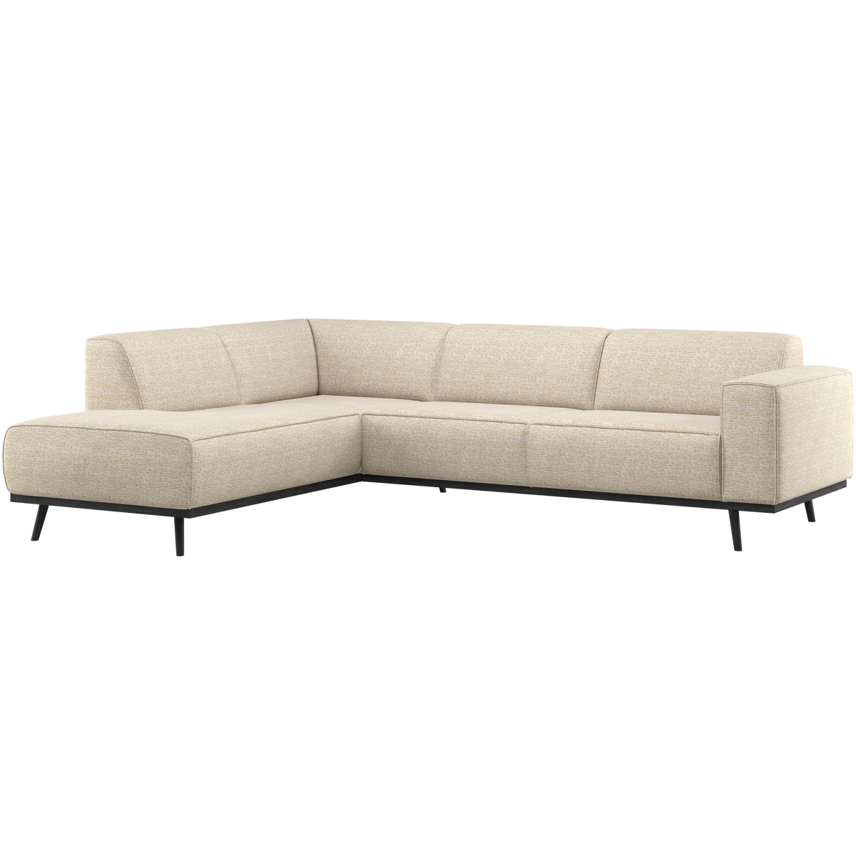Woood | Hoekbank Statement links beige melange