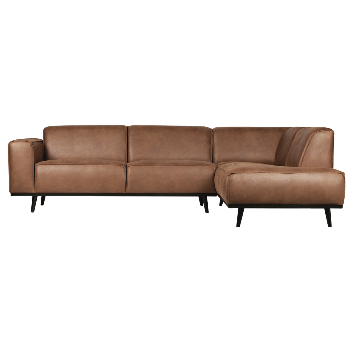 Woood | Hoekbank Statement rechts ecoleer cognac
