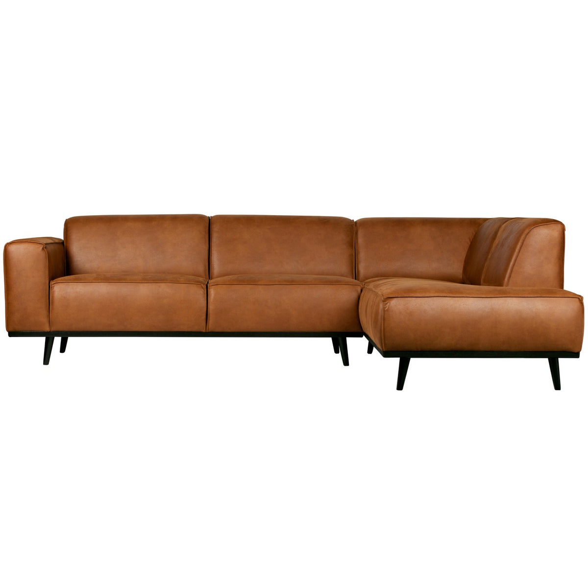 Woood | Hoekbank Statement rechts ecoleer cognac