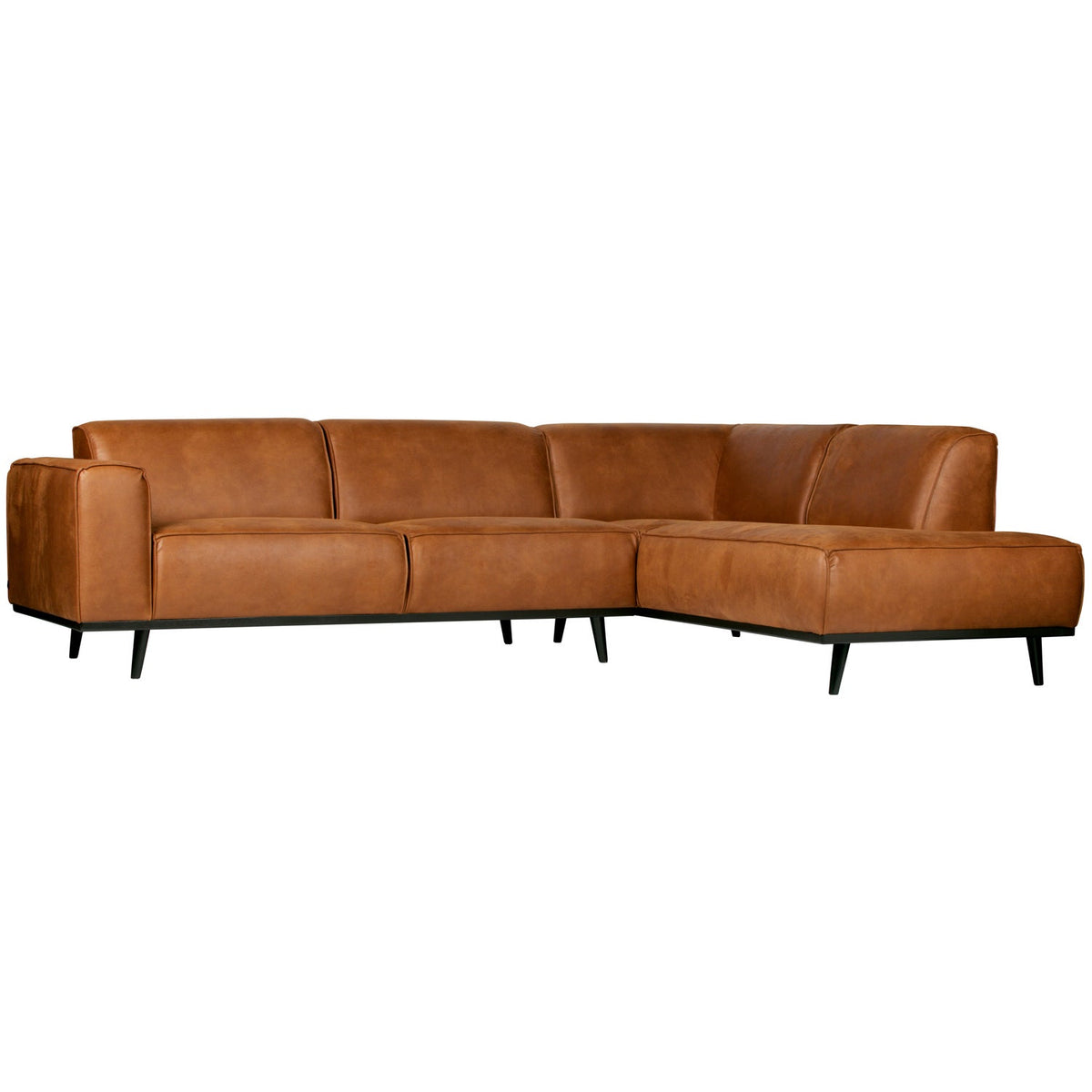 Woood | Hoekbank Statement rechts ecoleer cognac