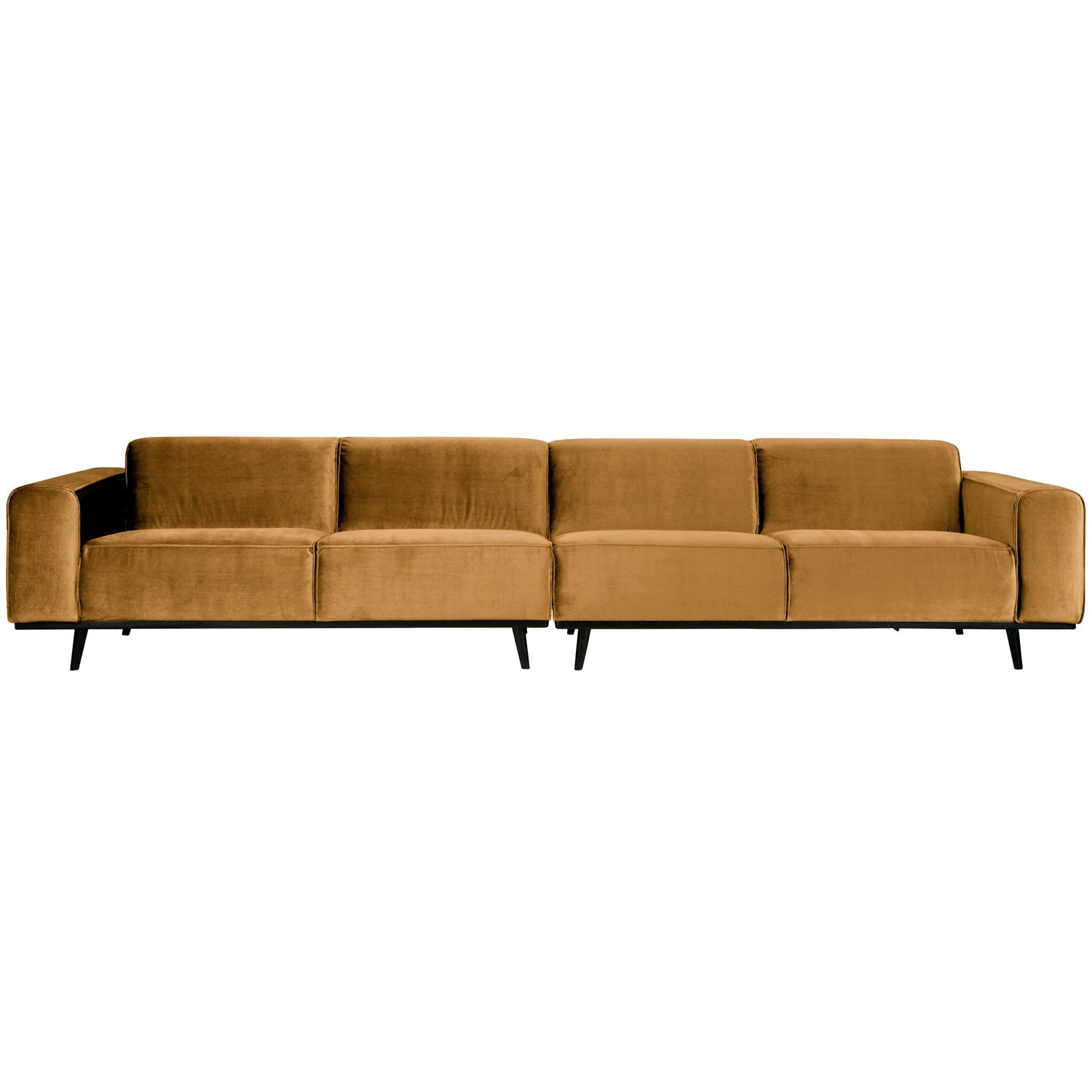 Woood | 4-Zits bank XL Statement velvet honinggeel