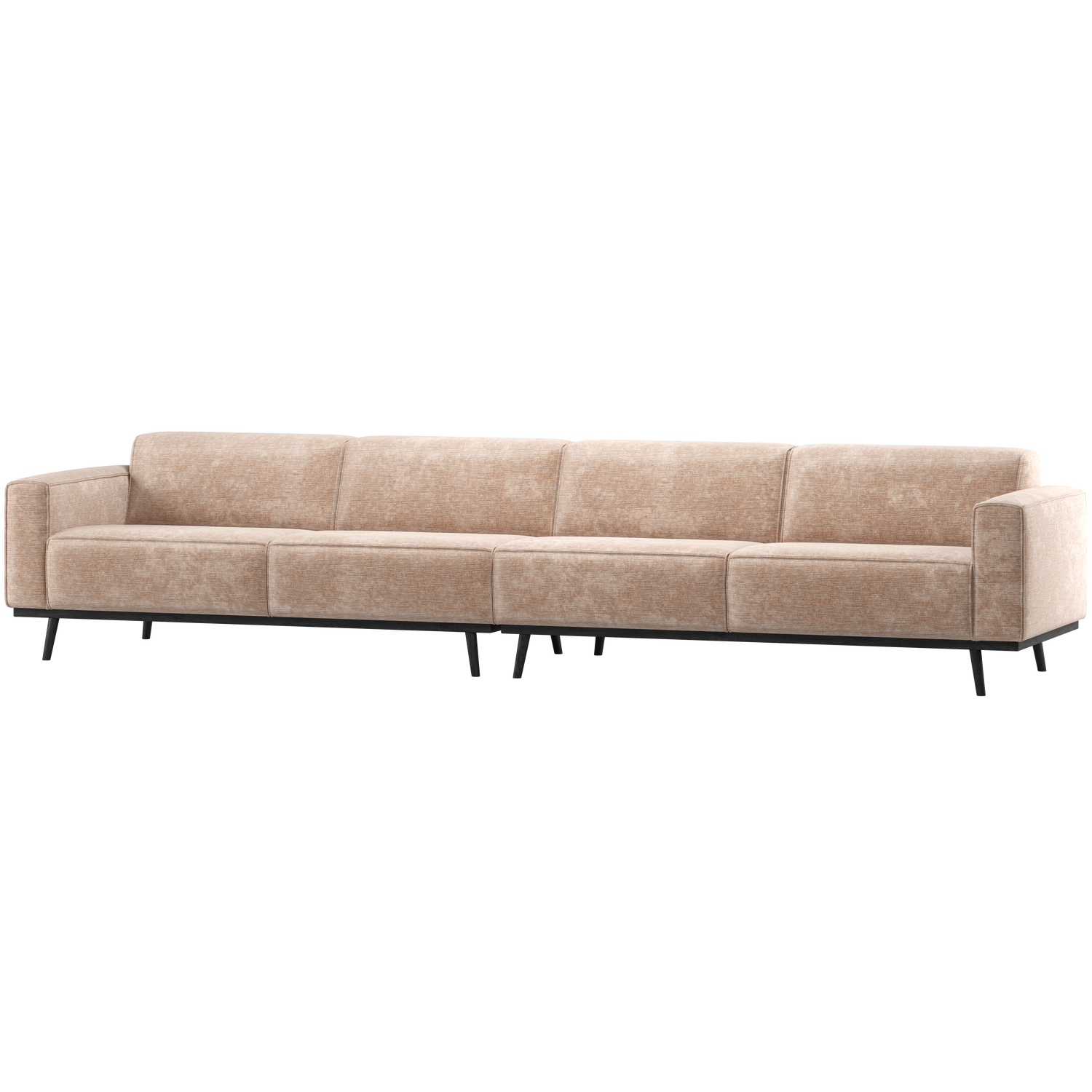 Woood | 4-Zits bank XL Statement chenille velvet naturel