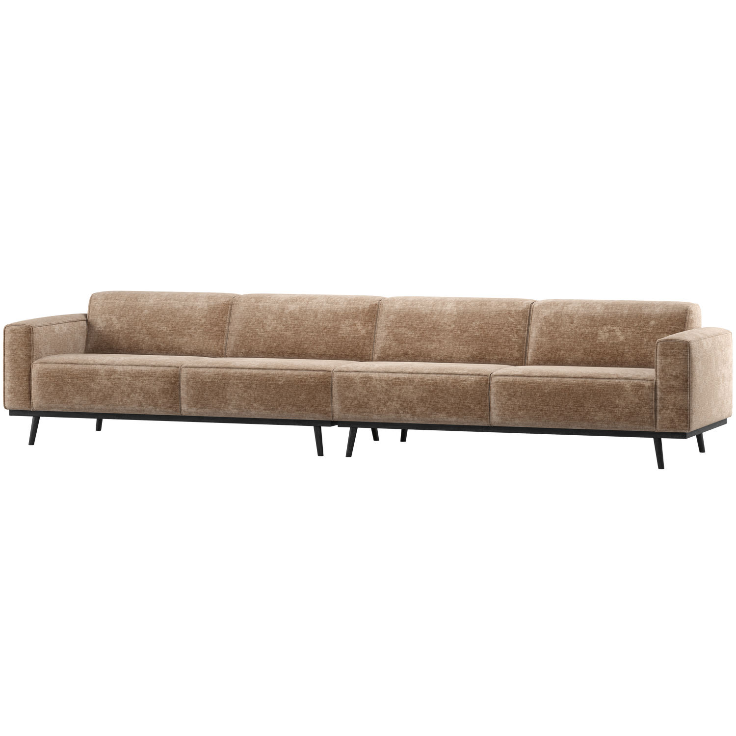 Woood | 4-Zits bank XL Statement chenille velvet taupe