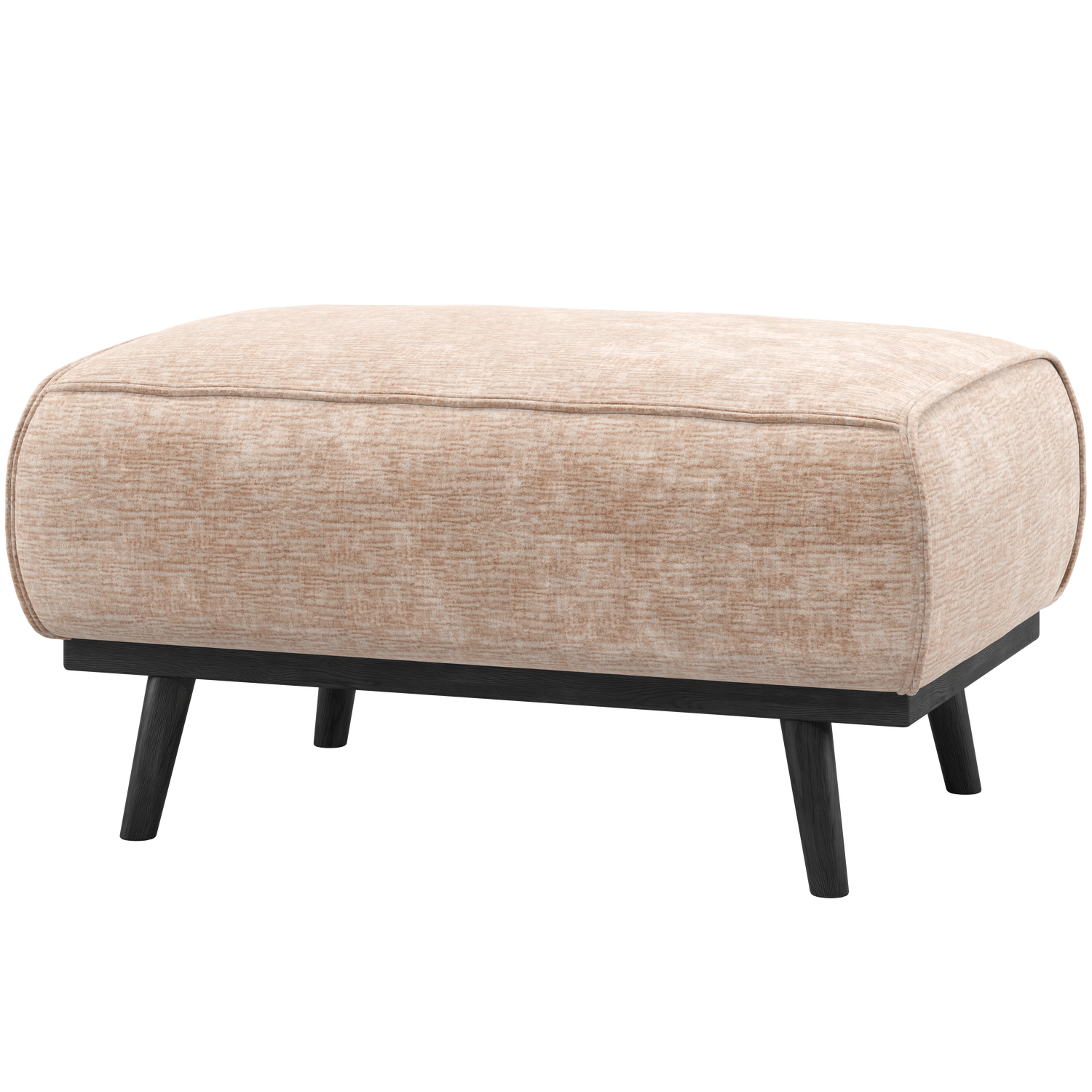 Woood | Hocker Statement chenille velvet naturel