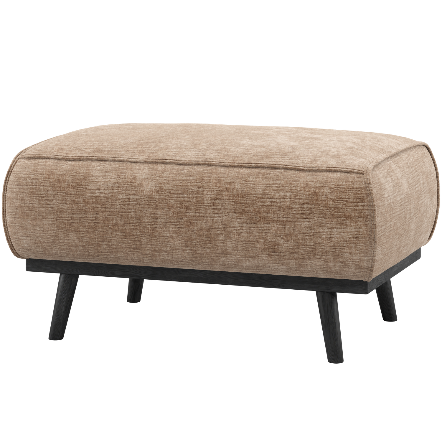Woood | Hocker Statement chenille velvet taupe