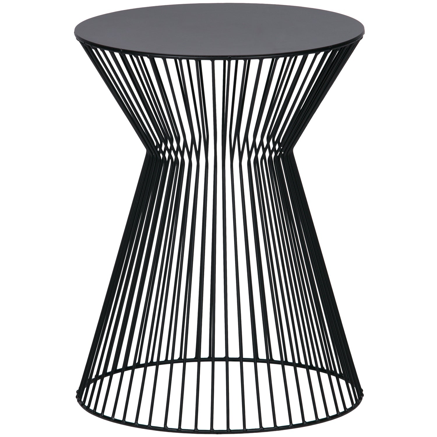 Woood | Bijzettafel Suus metaal zwart