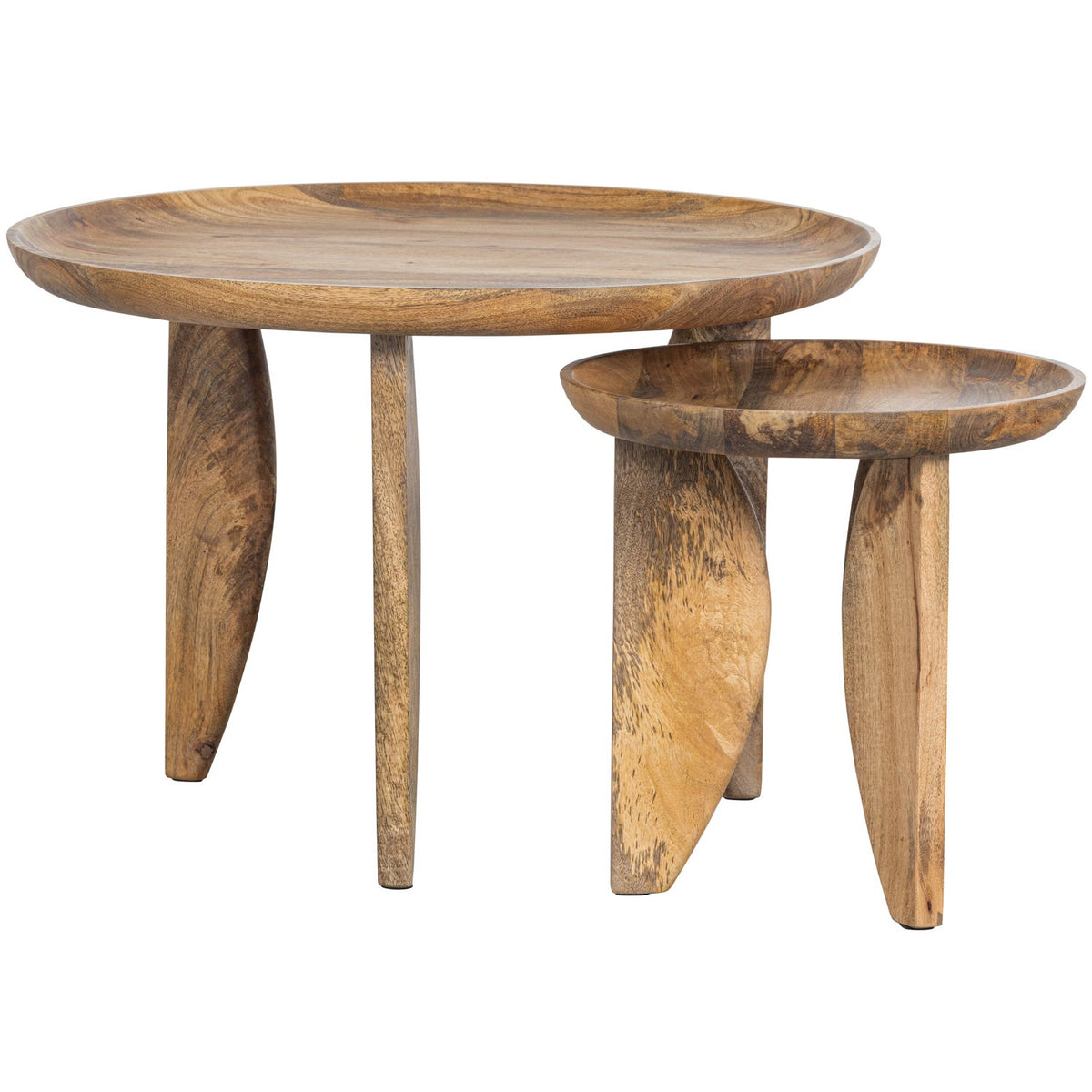 Woood | Salontafels High Heels set 2 mangohout