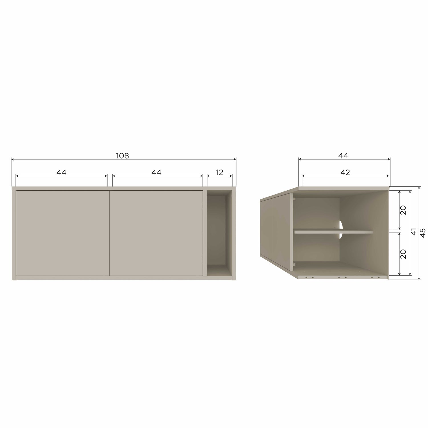 Woood | Settle down tv meubel/bankje 108cm grenen