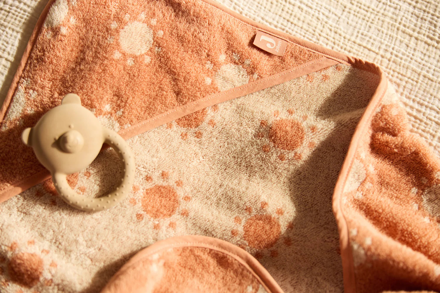 Jollein | Badcape badstof jacquard sun light terra