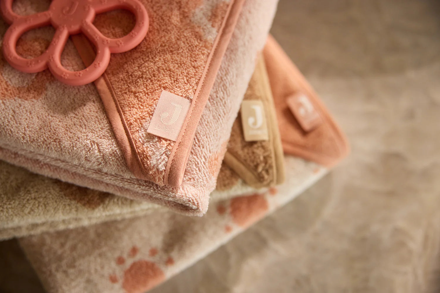 Jollein | Badcape badstof jacquard sun light terra