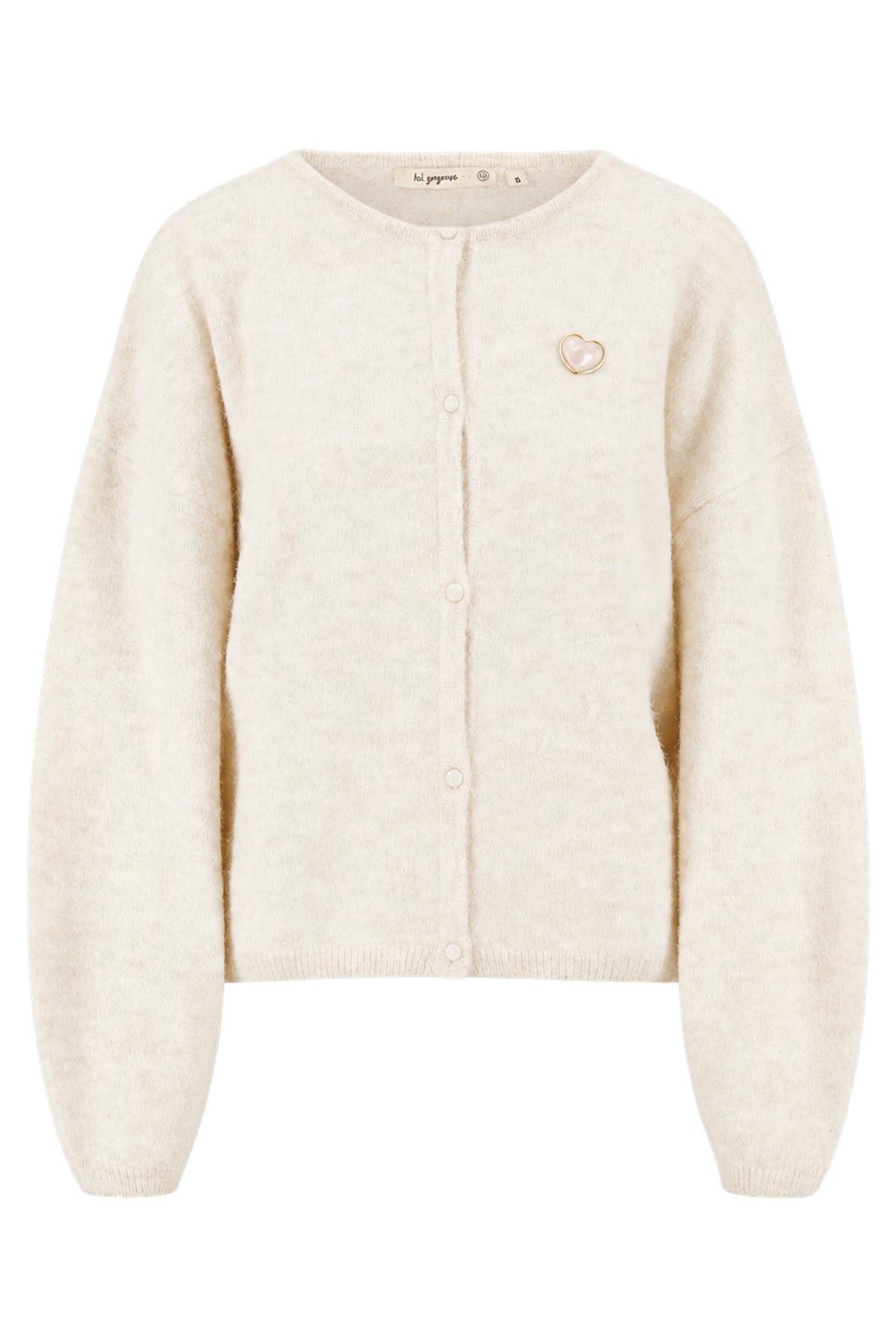 Zusss | Vest met broche off white
