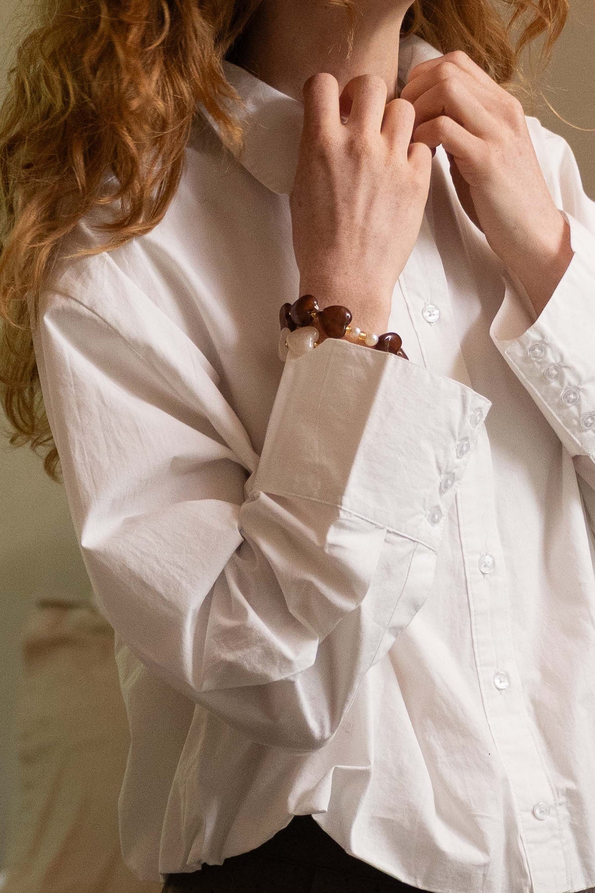 Zusss | Armband parels hazelnut