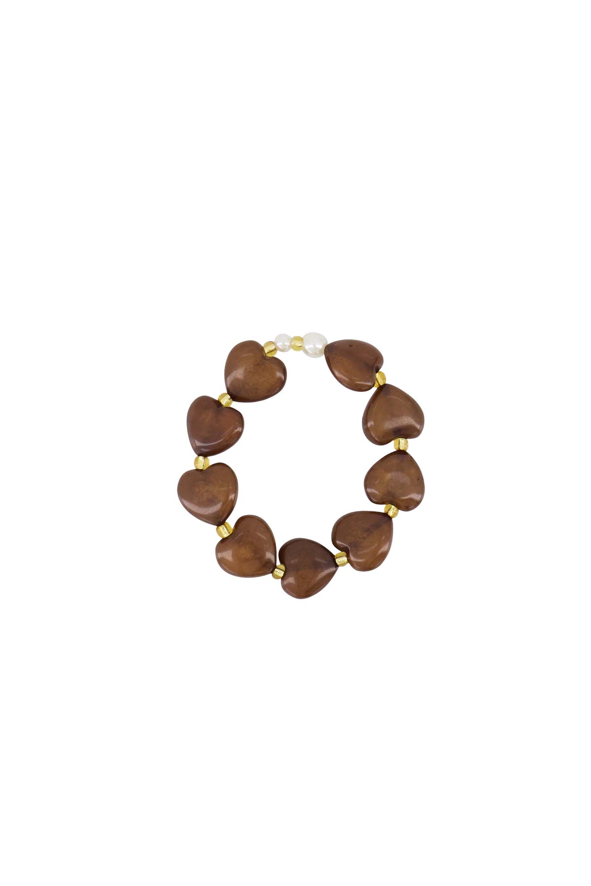 Zusss | Armband parels hazelnut