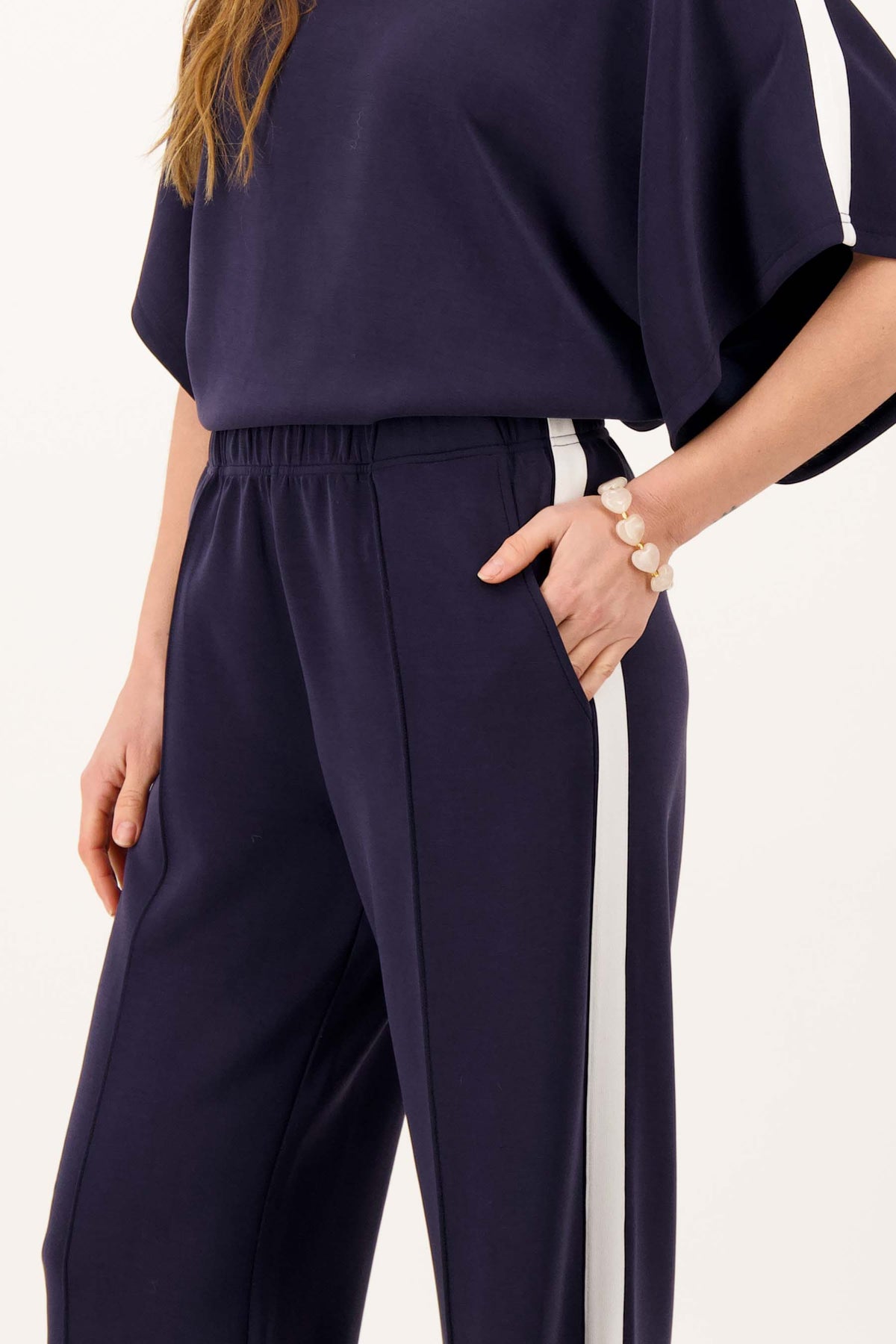 Zusss | Armband parels grey oyster