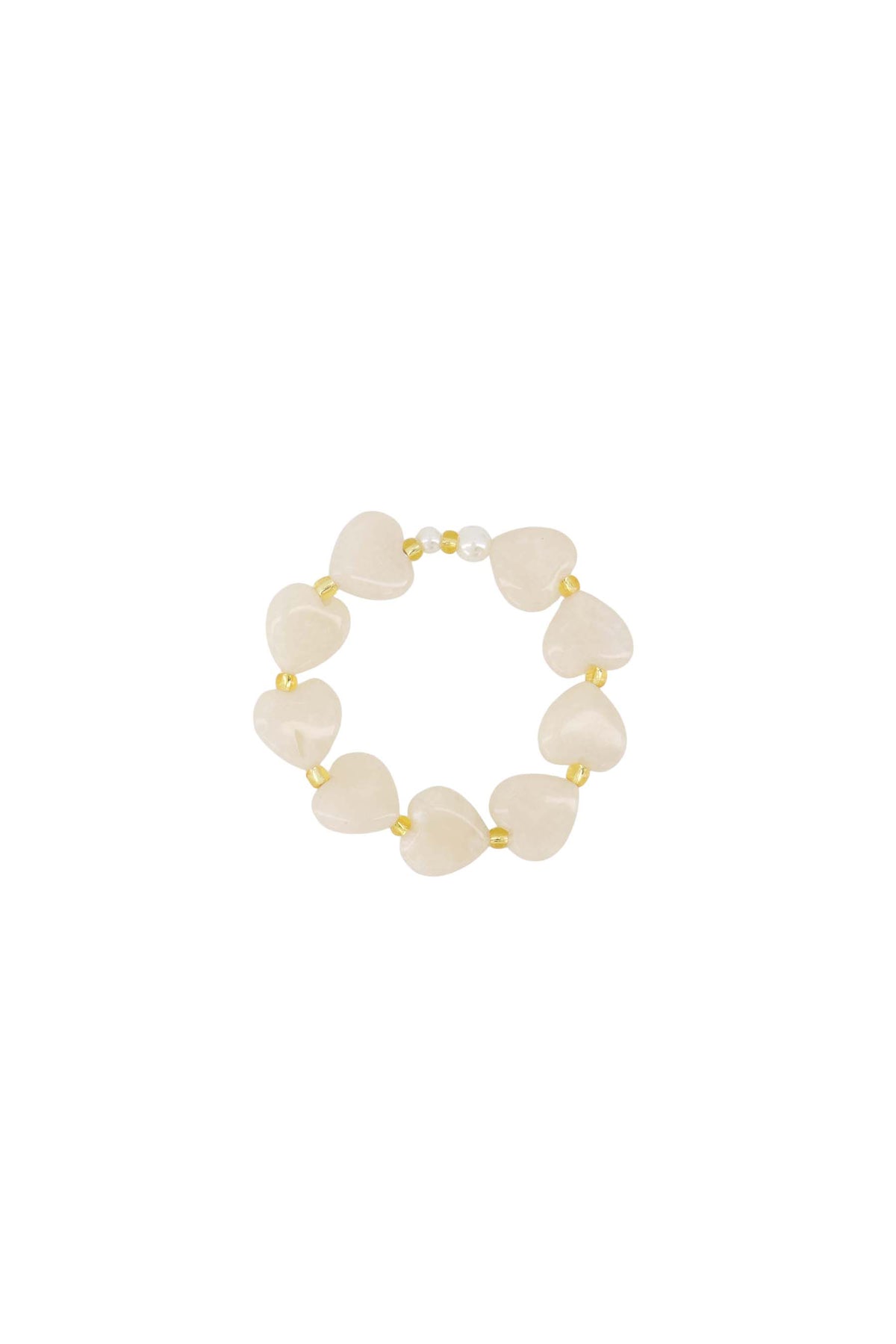 Zusss | Armband parels grey oyster