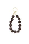 Zusss | Sleutelhanger met parels dark choco