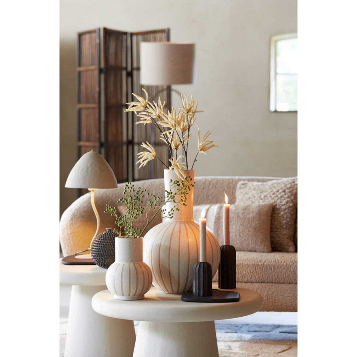 Light & Living | Vaas Ulloa 19x25cm zand/bruin