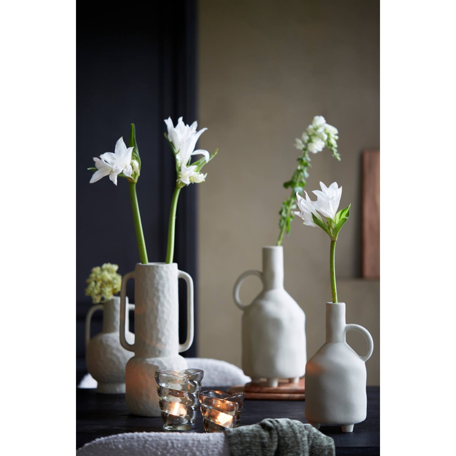 Light & Living | Vaas Ziro mat olijf groen