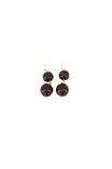 Zusss | Oorbellen met resin parel choco