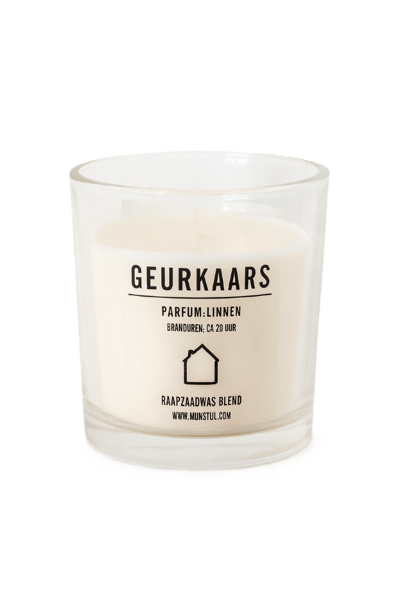 Mijn Stijl | Geurkaars linnen huisje