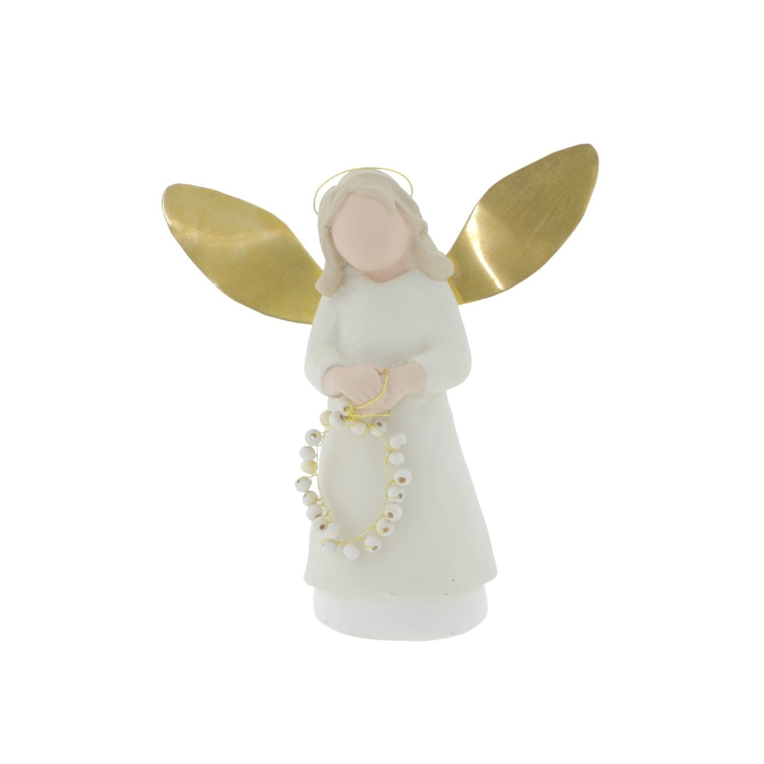 Home Society | Deco engel sybille wit/goud M