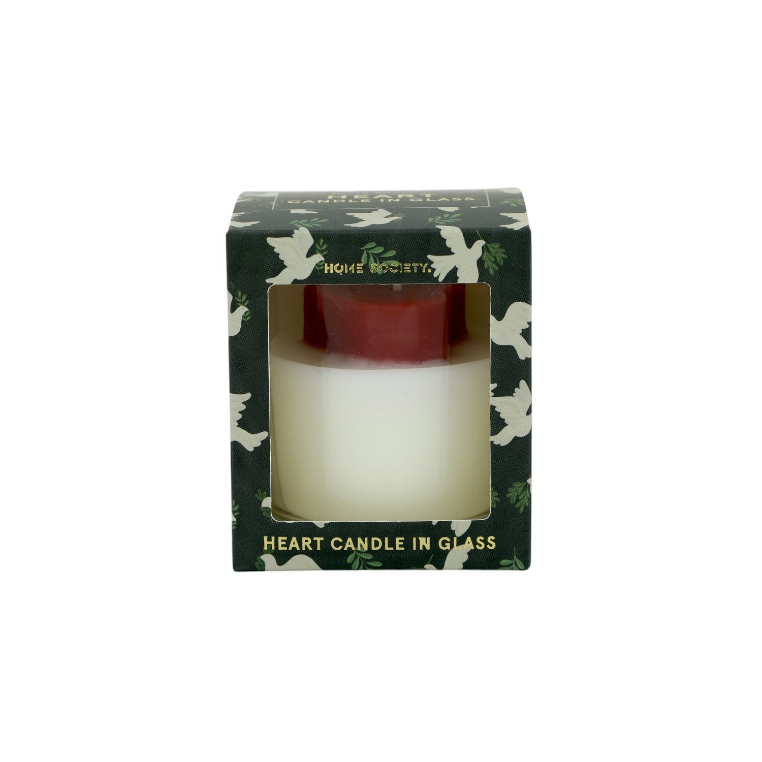 Home Society | Kaarsje met hartje rood
