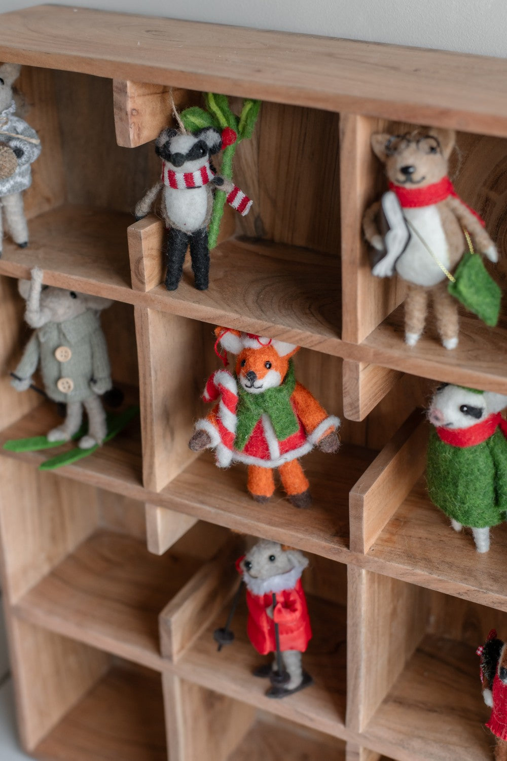 Home Society | Ornament vilten dieren Xmas Assorti
