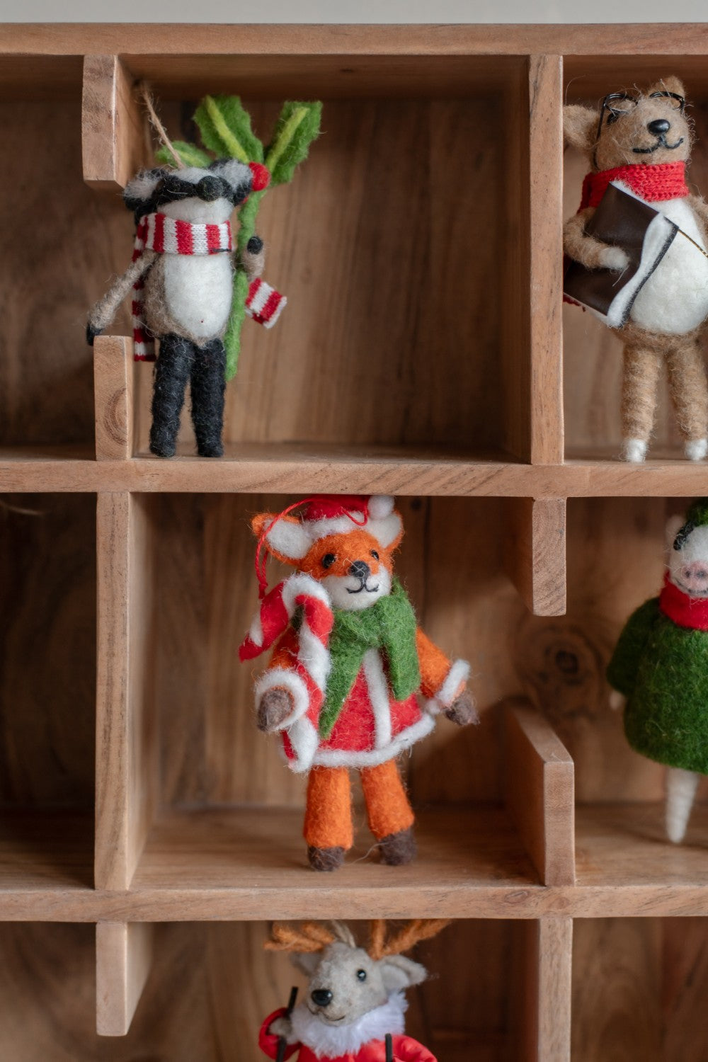 Home Society | Ornament vilten dieren Xmas Assorti