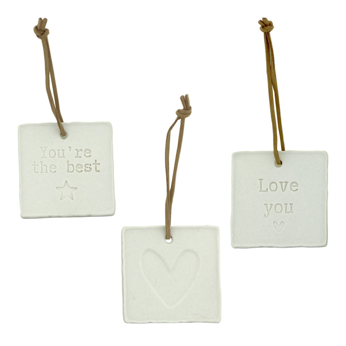 Home Society | Ornament Mini Letter Art Love wit assorti