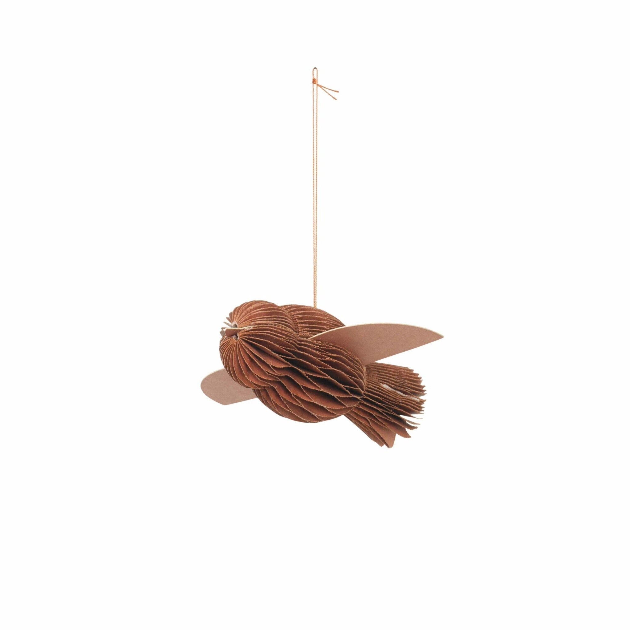 Broste Copenhagen | Papieren vogeltje rood 10cm
