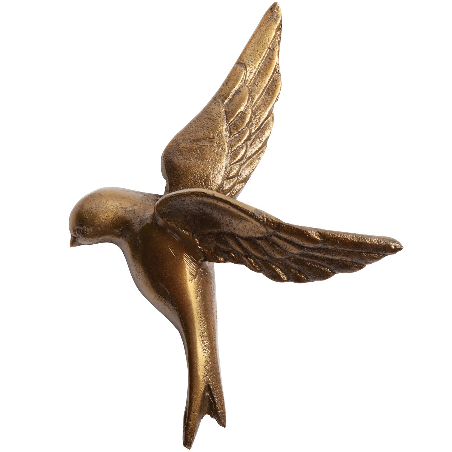 Woood | Wanddeco Avaler vogels metaal antique brass - set van 3