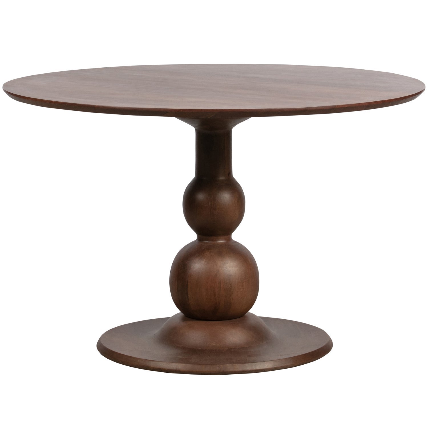 Woood | Ronde eettafel Blanco 120cm walnoot