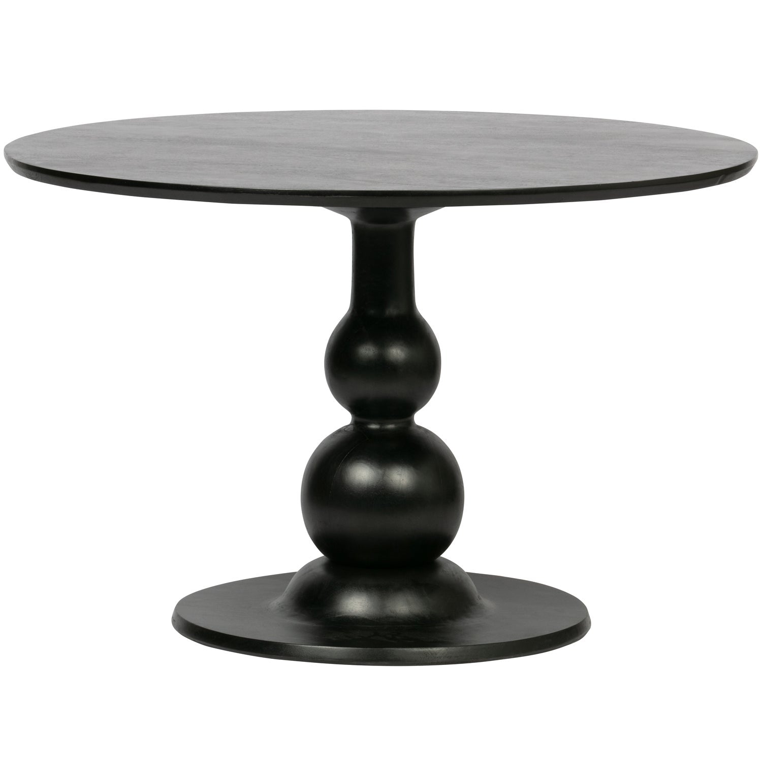 Woood | Ronde eettafel Blanco 120cm diepzwart