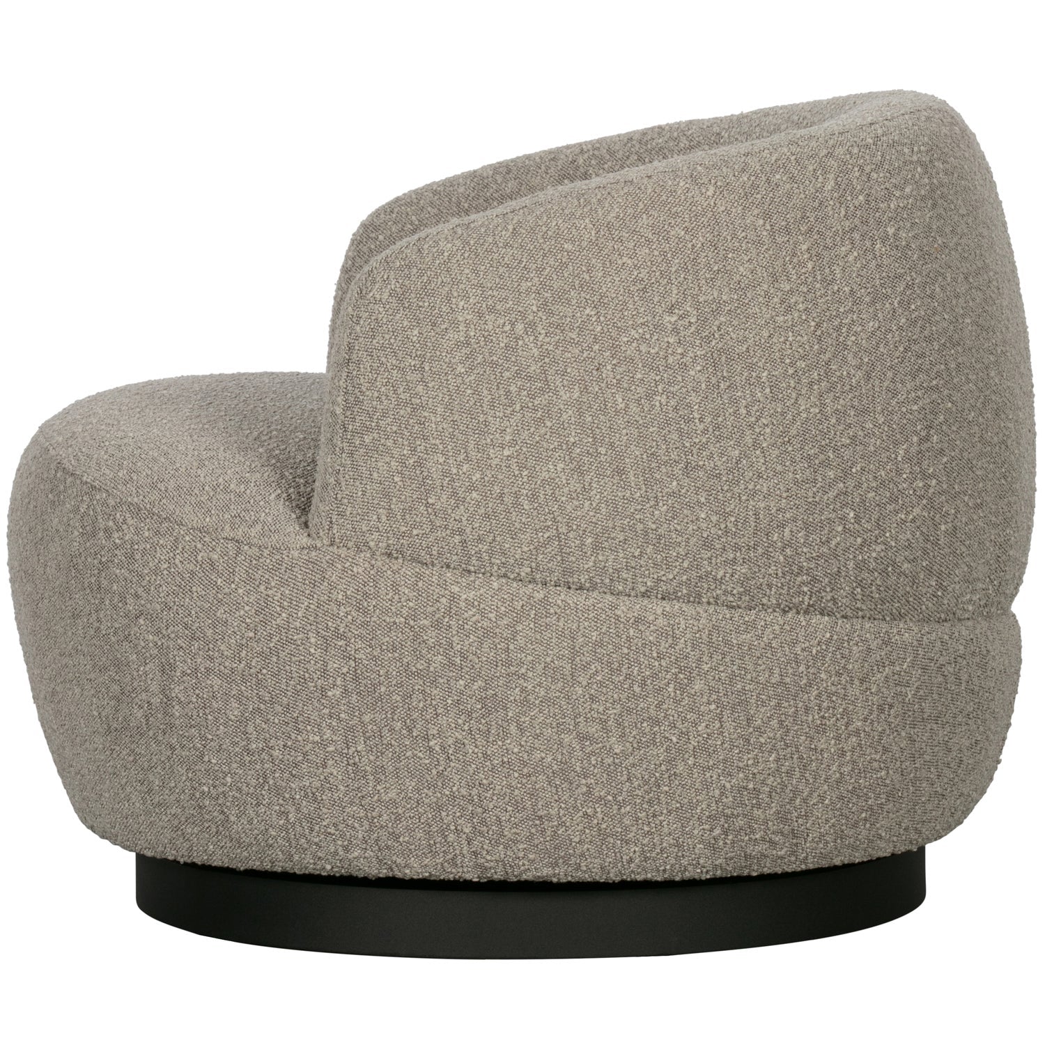 Woood | Draaifauteuil Woolly boucle naturel melange