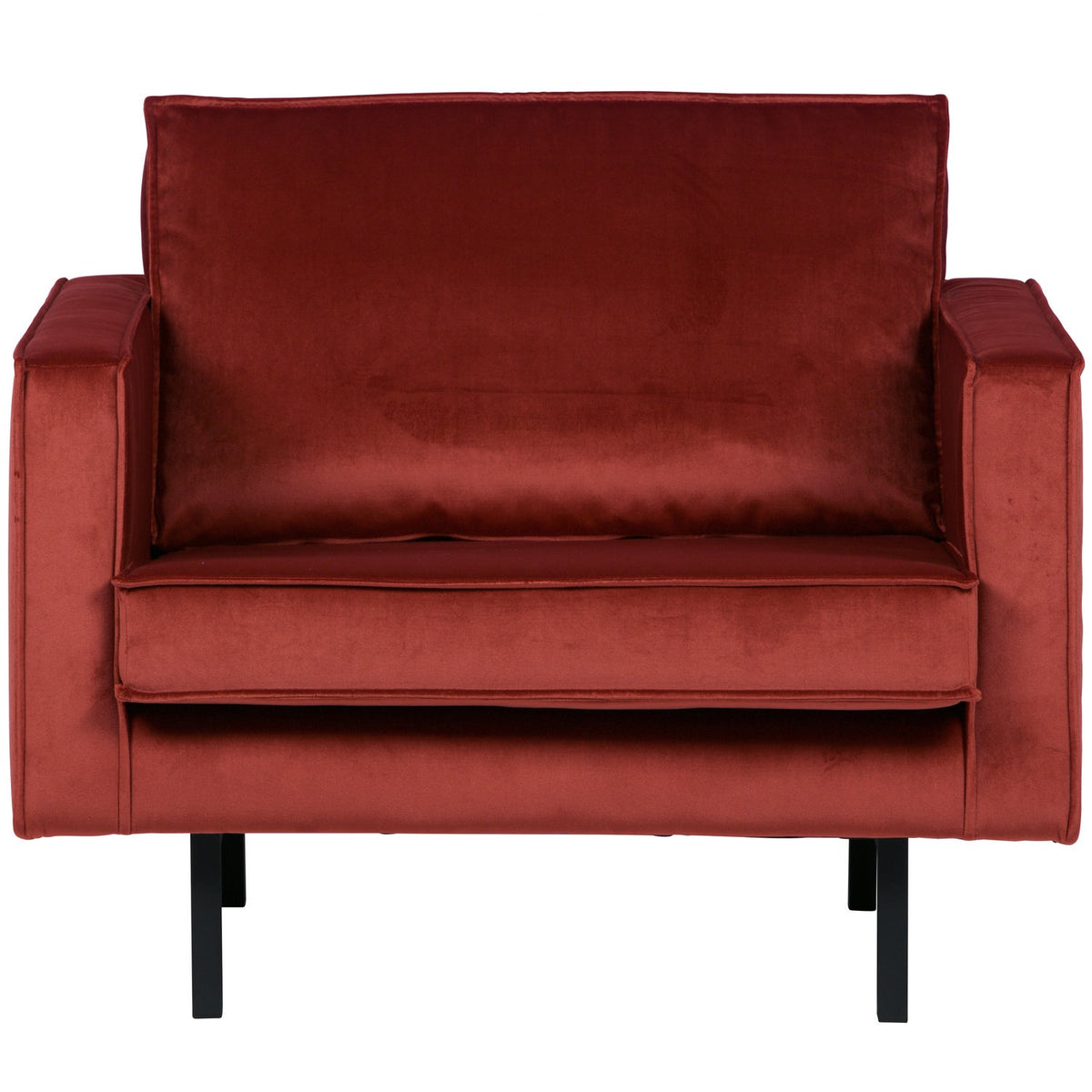 Woood | Fauteuil Rodeo velvet kastanjebruin