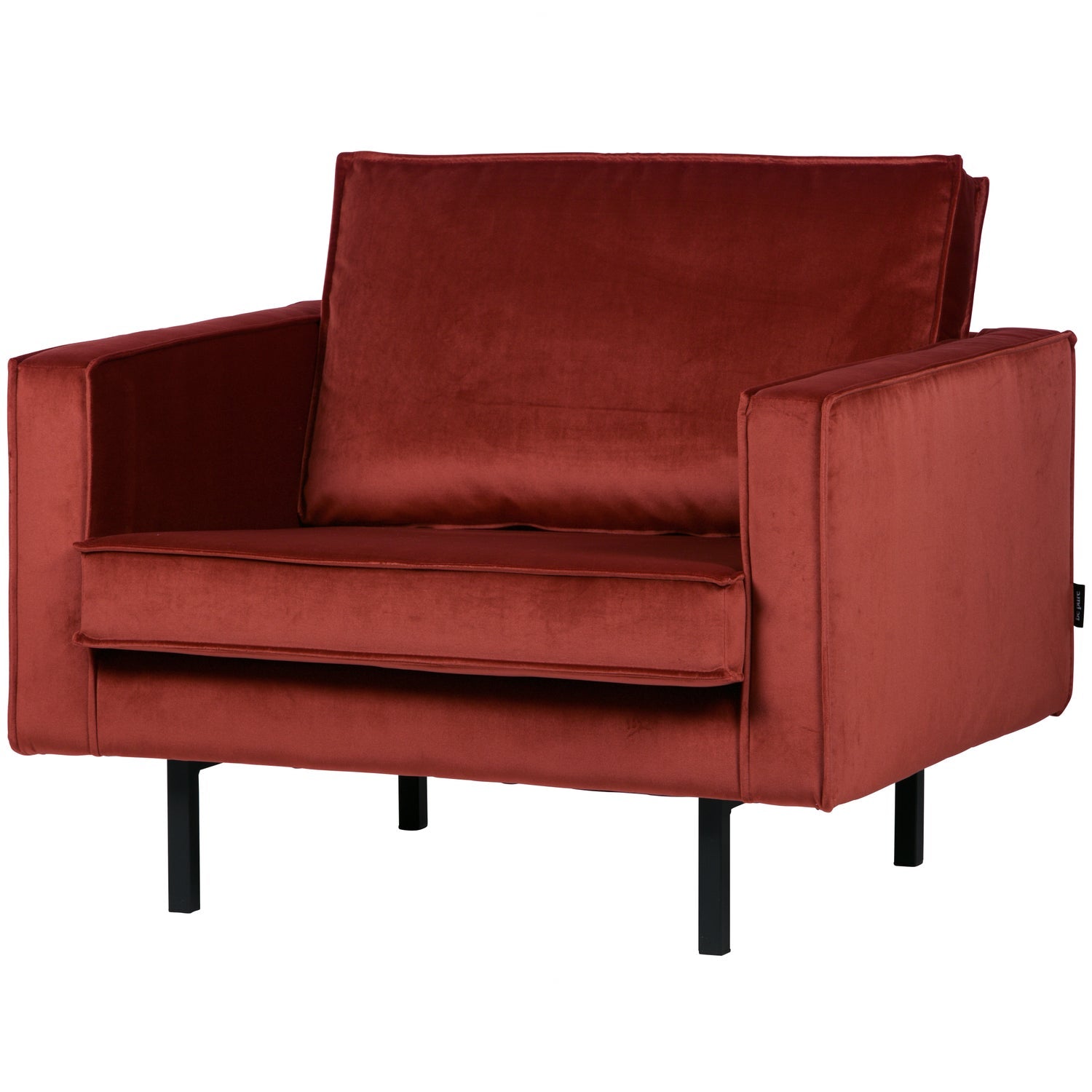 Woood | Fauteuil Rodeo velvet kastanjebruin