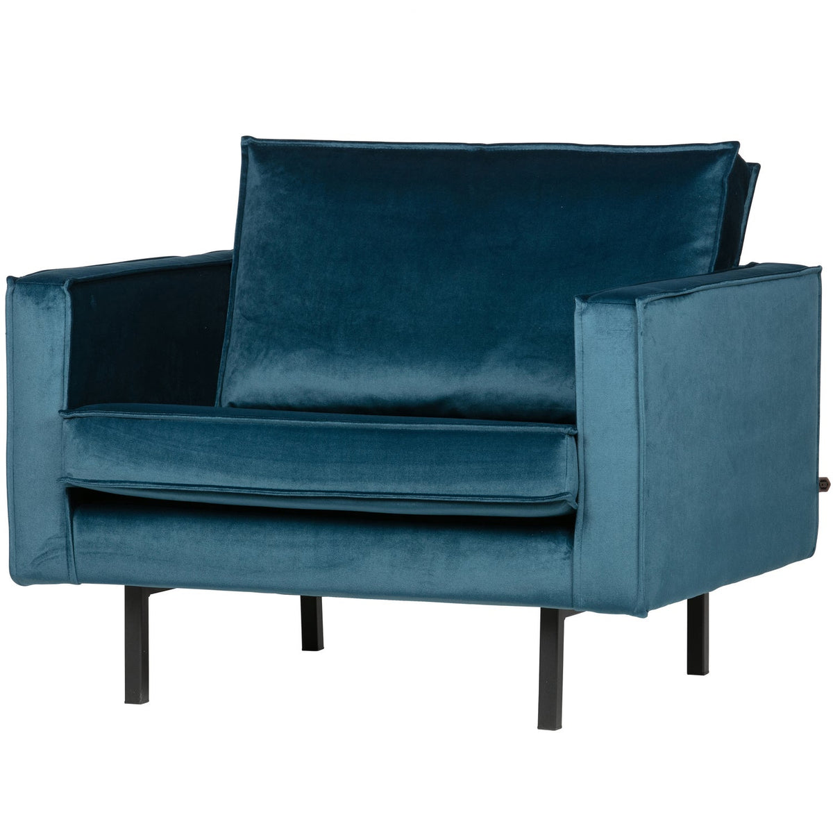 Woood | Fauteuil Rodeo velvet blauw