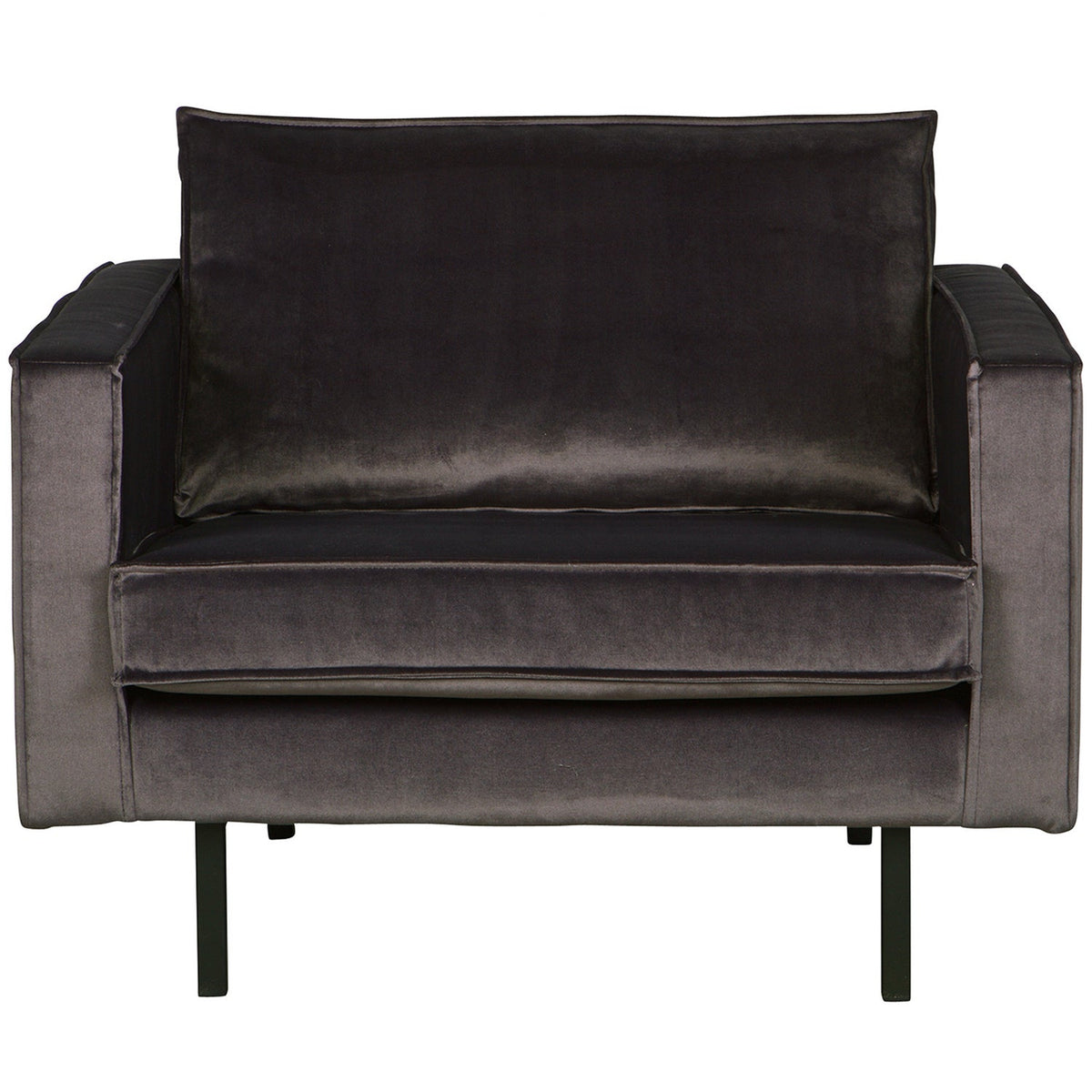 Woood | Fauteuil Rodeo velvet antraciet