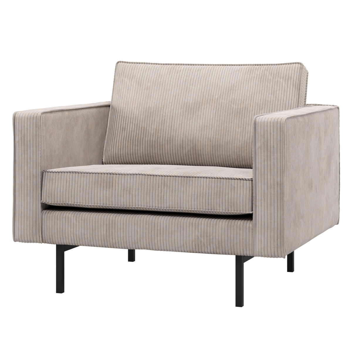 Woood | Fauteuil Rodeo ribstof ecru