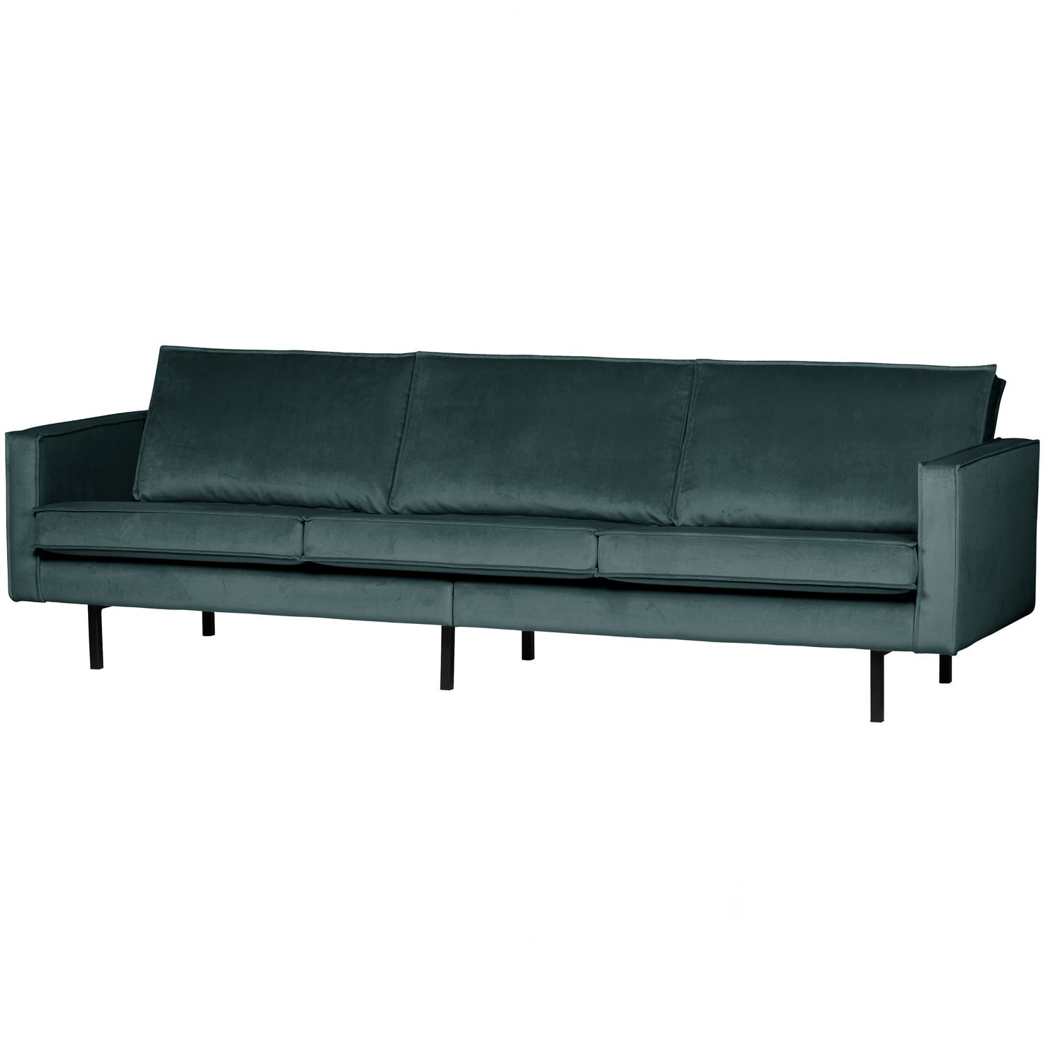 Woood | 3-Zits bank Rodeo velvet groenblauw