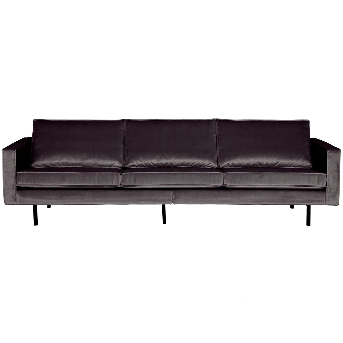 Woood | 3-Zits bank Rodeo velvet antraciet