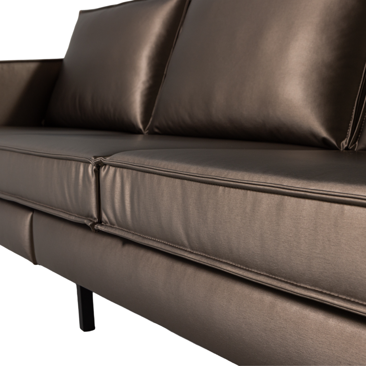 Woood | 3-Zits bank Rodeo metallic koperbruin