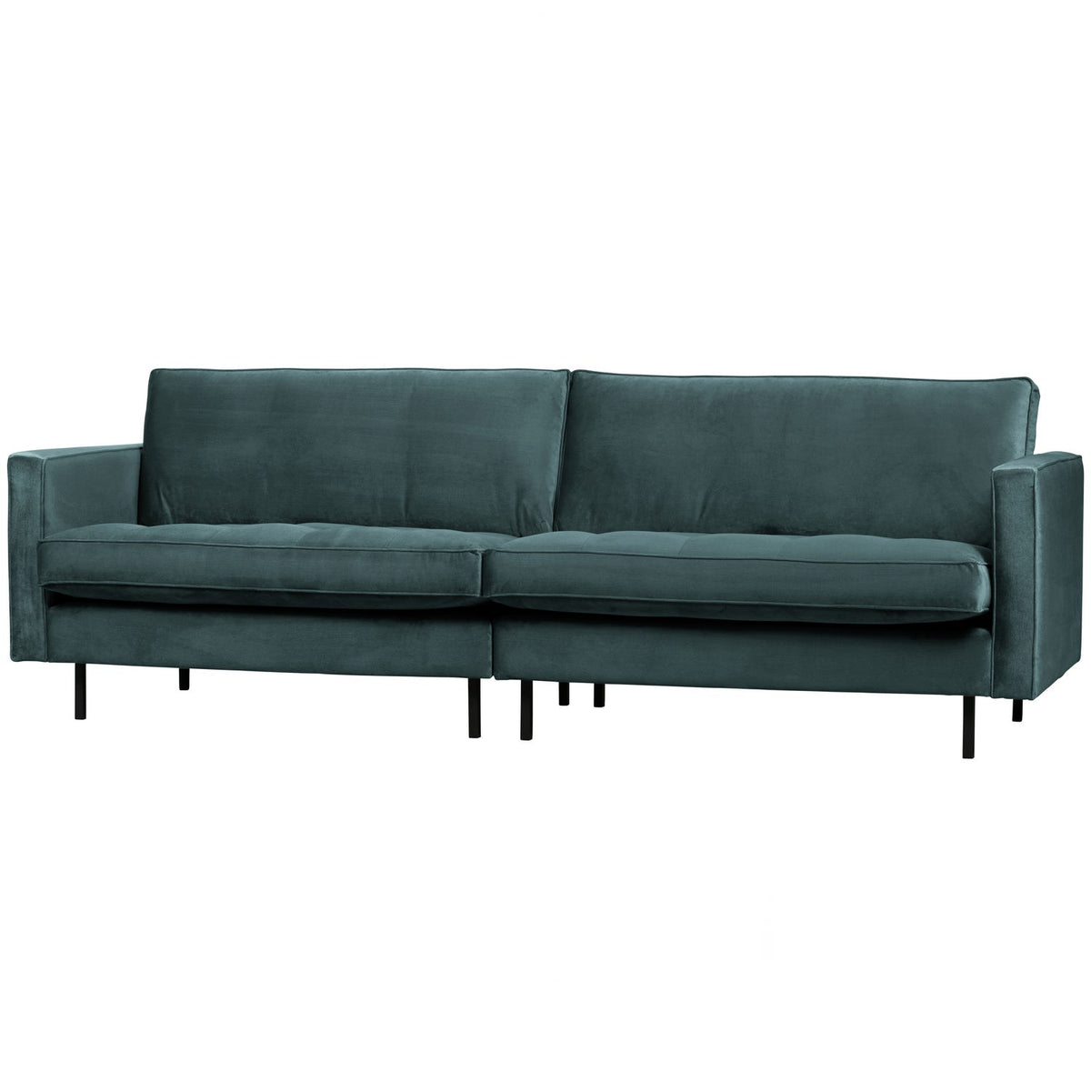 Woood | 3-Zits bank Rodeo classic velvet groenblauw
