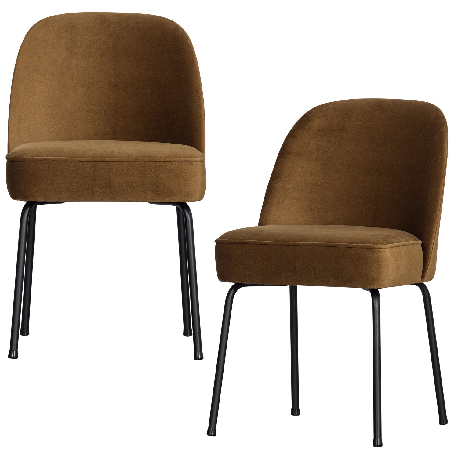Woood | Eetkamerstoel Vogue velvet honinggeel