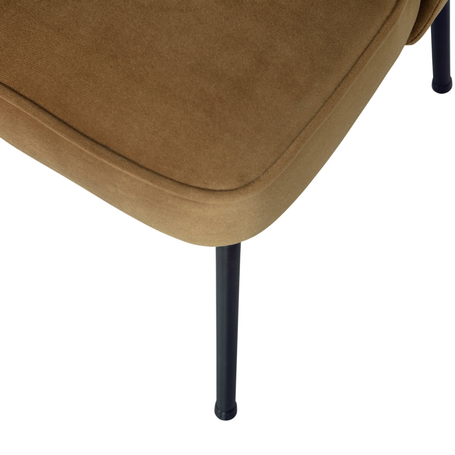 Woood | Eetkamerstoel Vogue velvet honinggeel