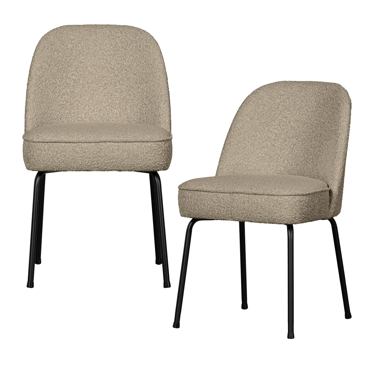 Woood | Eetkamerstoel Vogue boucle beige