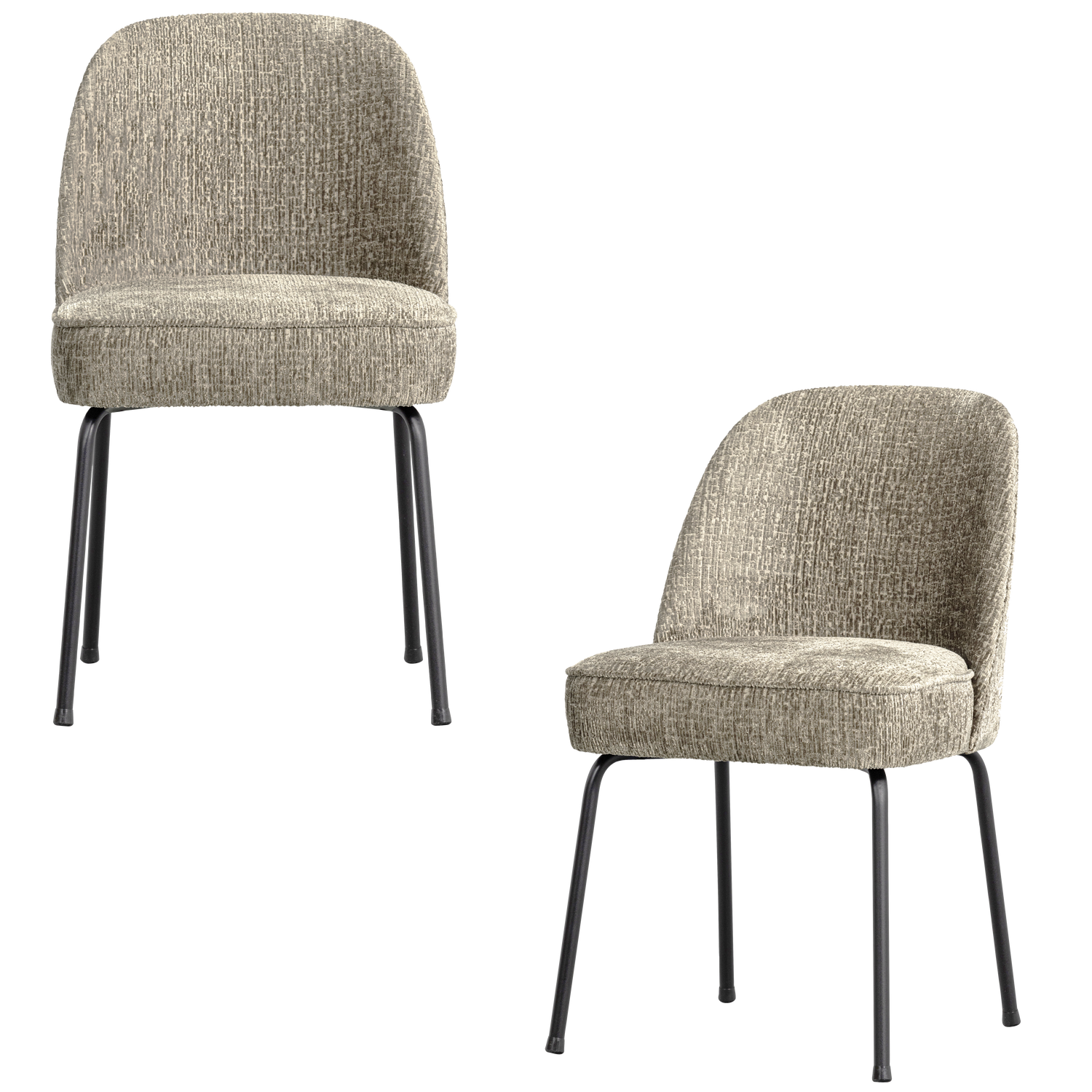 Woood | Eetkamerstoel Vogue structure velvet wheatfield