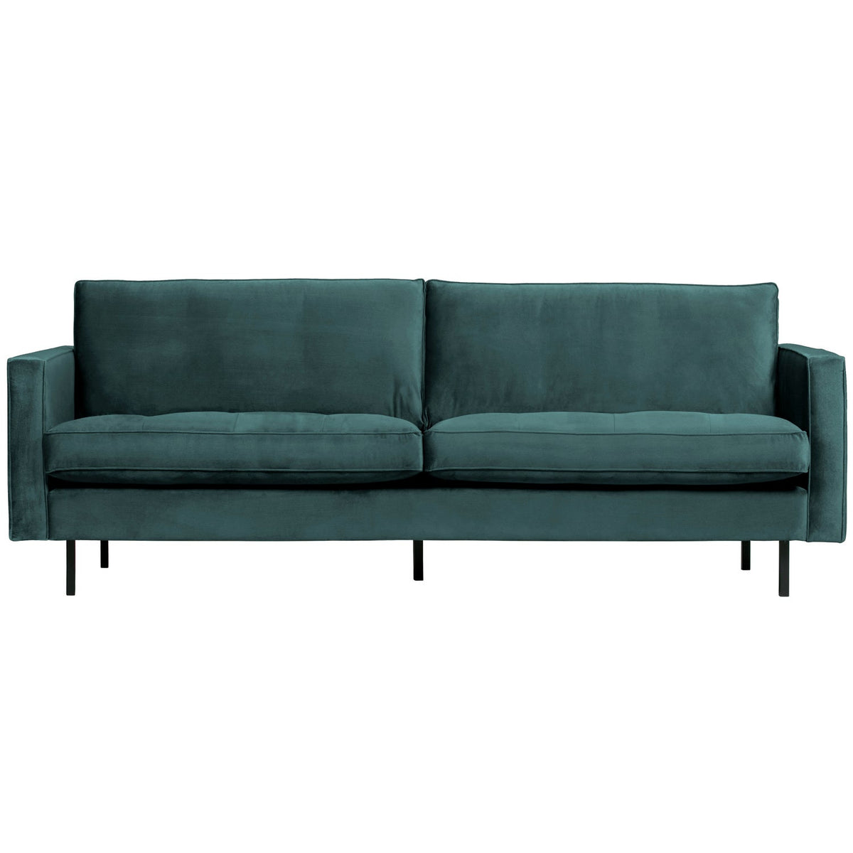 Woood | 2,5-Zits bank Rodeo classic velvet groenblauw