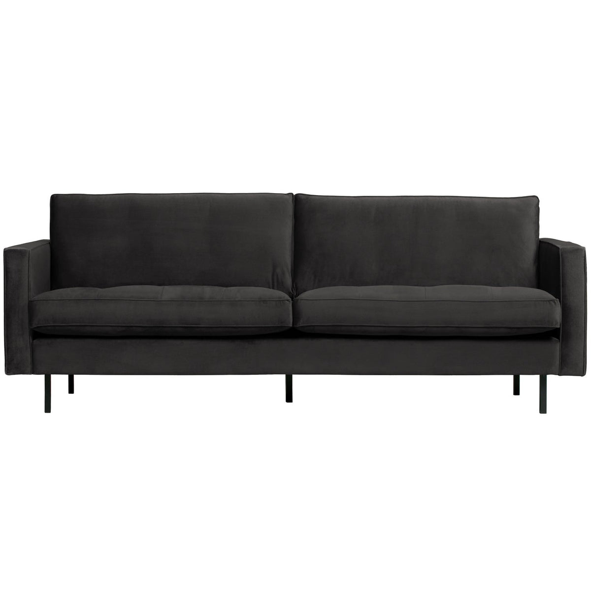 Woood | 2,5-Zits bank Rodeo classic velvet antraciet