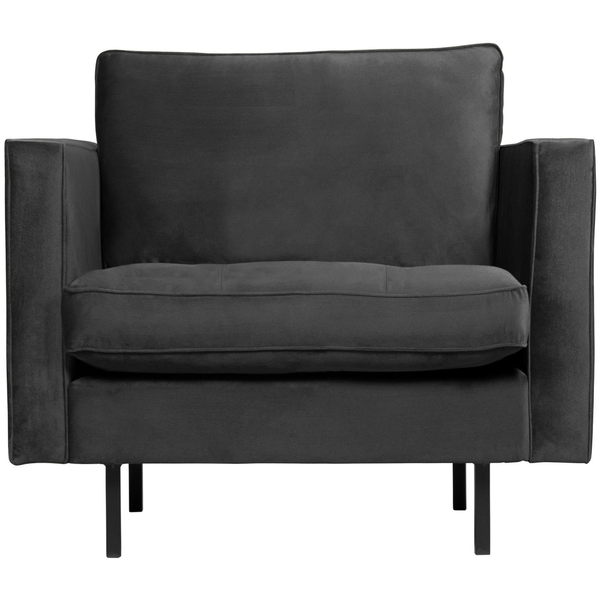 Woood | Fauteuil Rodeo classic velvet antraciet